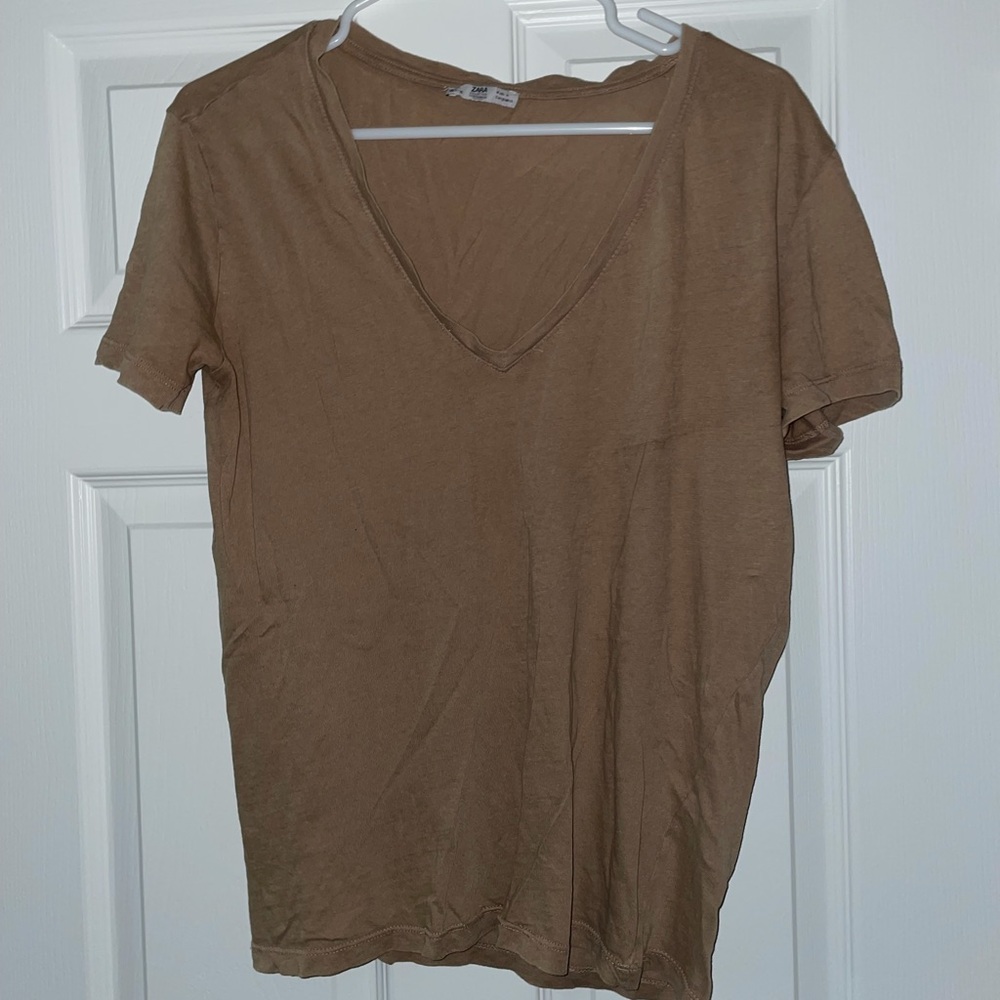 Zara V neck T shirt
